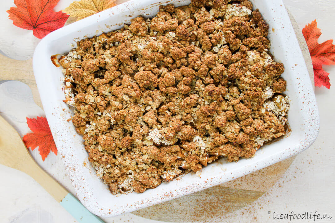 Appel peer speculaas crumble It's a food life