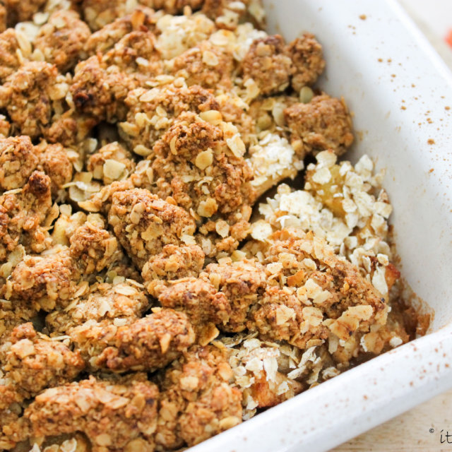 Appel peer speculaas crumble It's a food life