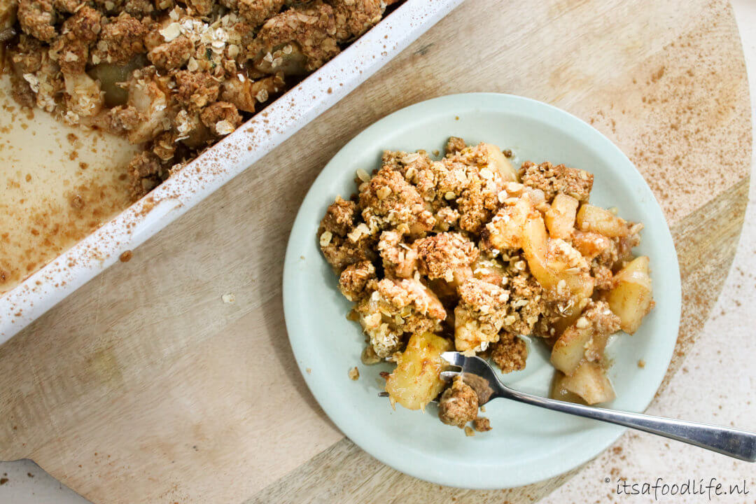 Appel peer speculaas crumble It's a food life